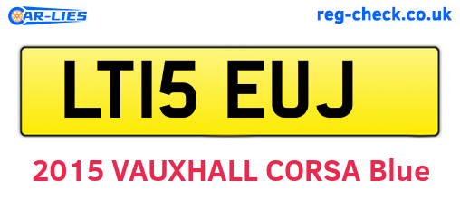 LT15EUJ are the vehicle registration plates.