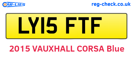 LY15FTF are the vehicle registration plates.