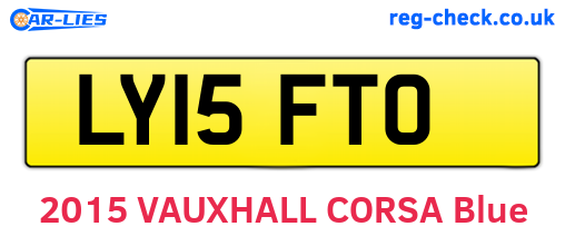 LY15FTO are the vehicle registration plates.
