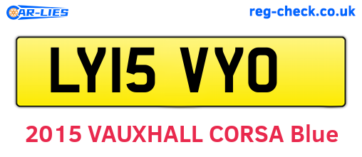 LY15VYO are the vehicle registration plates.