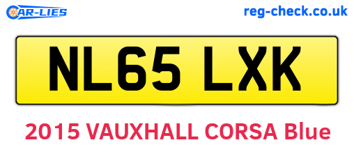 NL65LXK are the vehicle registration plates.