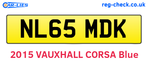 NL65MDK are the vehicle registration plates.