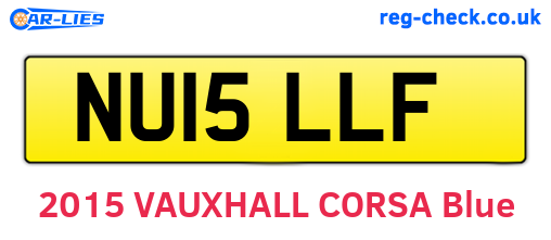 NU15LLF are the vehicle registration plates.