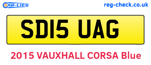 SD15UAG are the vehicle registration plates.