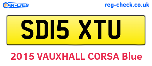 SD15XTU are the vehicle registration plates.