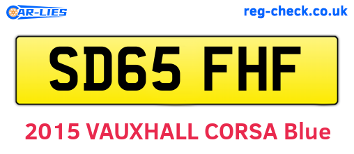 SD65FHF are the vehicle registration plates.