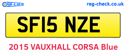 SF15NZE are the vehicle registration plates.