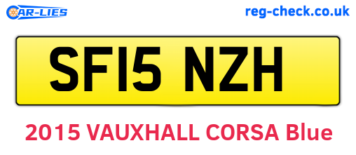 SF15NZH are the vehicle registration plates.