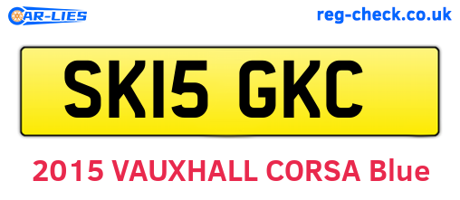 SK15GKC are the vehicle registration plates.
