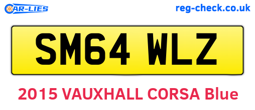 SM64WLZ are the vehicle registration plates.