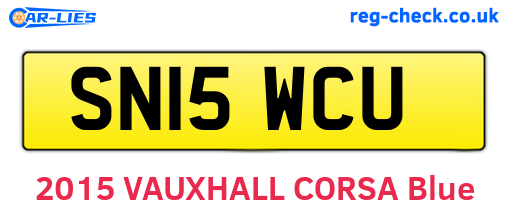 SN15WCU are the vehicle registration plates.
