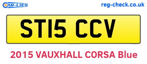 ST15CCV are the vehicle registration plates.