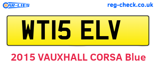 WT15ELV are the vehicle registration plates.