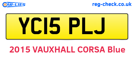 YC15PLJ are the vehicle registration plates.