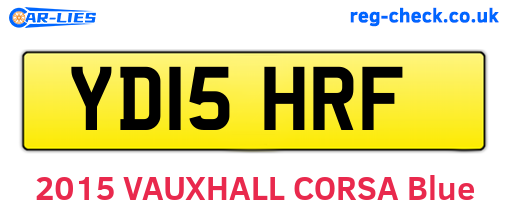 YD15HRF are the vehicle registration plates.