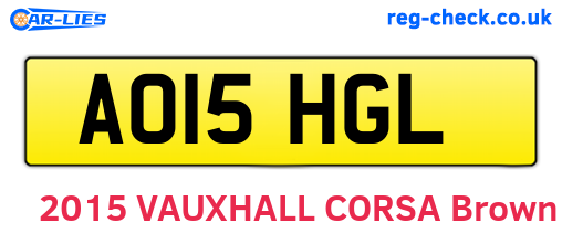 AO15HGL are the vehicle registration plates.