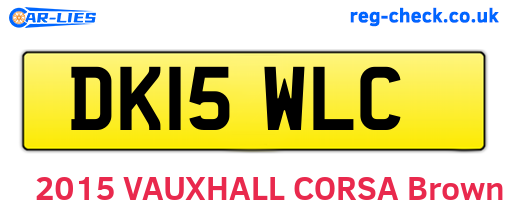 DK15WLC are the vehicle registration plates.