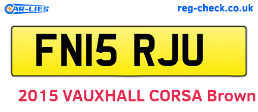 FN15RJU are the vehicle registration plates.