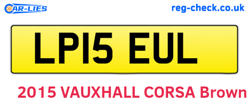 LP15EUL are the vehicle registration plates.