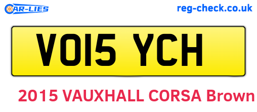 VO15YCH are the vehicle registration plates.