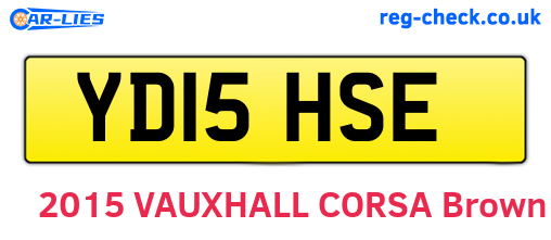 YD15HSE are the vehicle registration plates.