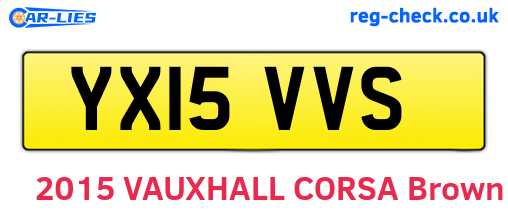 YX15VVS are the vehicle registration plates.