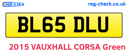 BL65DLU are the vehicle registration plates.