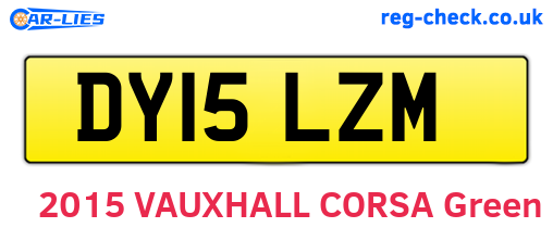 DY15LZM are the vehicle registration plates.