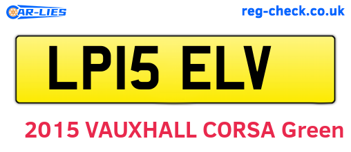 LP15ELV are the vehicle registration plates.