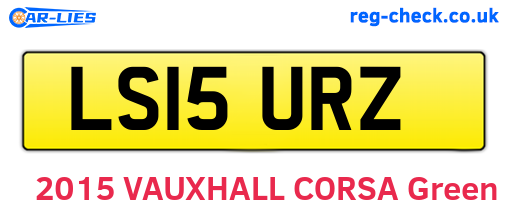 LS15URZ are the vehicle registration plates.