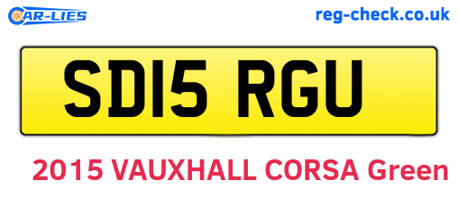 SD15RGU are the vehicle registration plates.