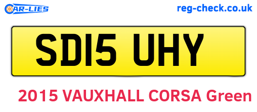 SD15UHY are the vehicle registration plates.