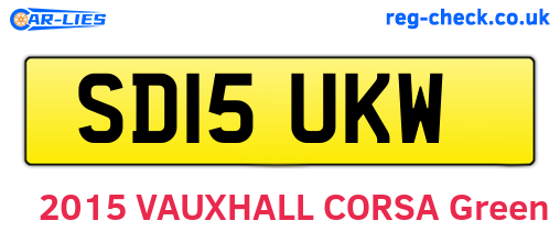 SD15UKW are the vehicle registration plates.
