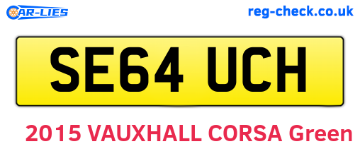 SE64UCH are the vehicle registration plates.