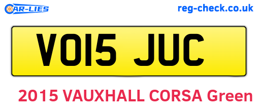 VO15JUC are the vehicle registration plates.