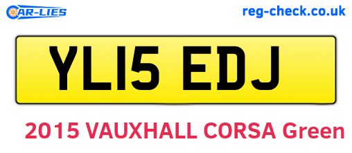 YL15EDJ are the vehicle registration plates.