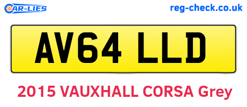 AV64LLD are the vehicle registration plates.
