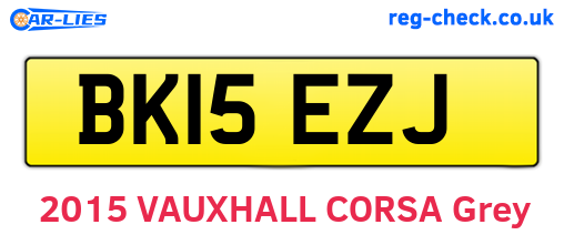 BK15EZJ are the vehicle registration plates.