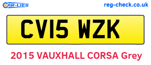 CV15WZK are the vehicle registration plates.