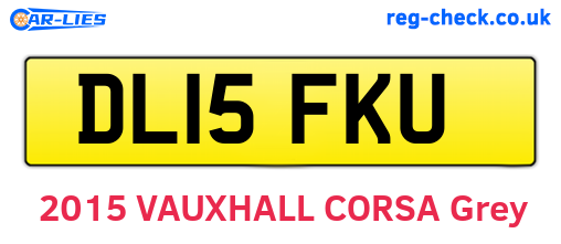 DL15FKU are the vehicle registration plates.