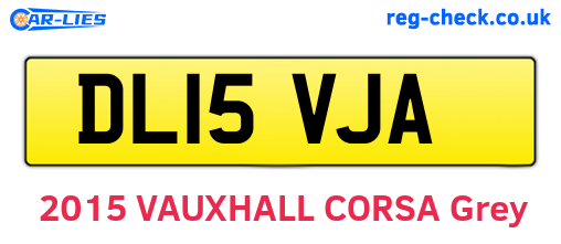 DL15VJA are the vehicle registration plates.