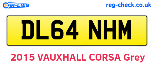 DL64NHM are the vehicle registration plates.