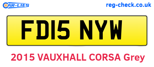 FD15NYW are the vehicle registration plates.