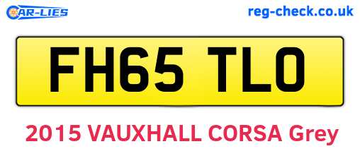 FH65TLO are the vehicle registration plates.