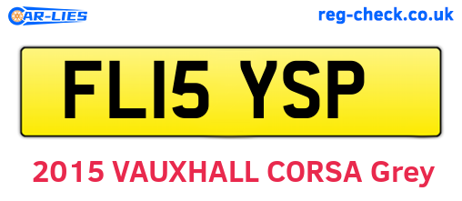 FL15YSP are the vehicle registration plates.