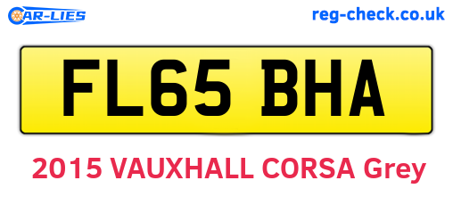 FL65BHA are the vehicle registration plates.