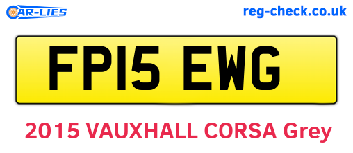 FP15EWG are the vehicle registration plates.
