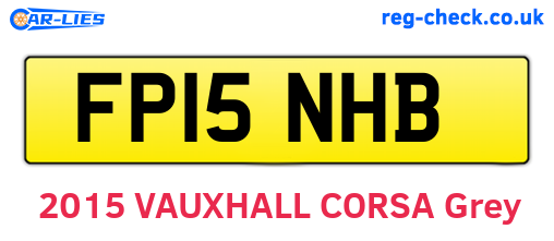 FP15NHB are the vehicle registration plates.