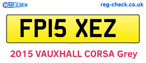 FP15XEZ are the vehicle registration plates.