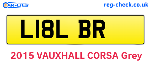 L18LBR are the vehicle registration plates.